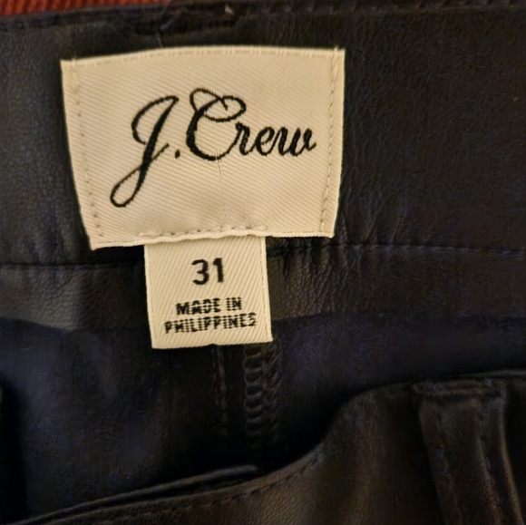 J Crew Pleather Pants - Picture 2 of 4